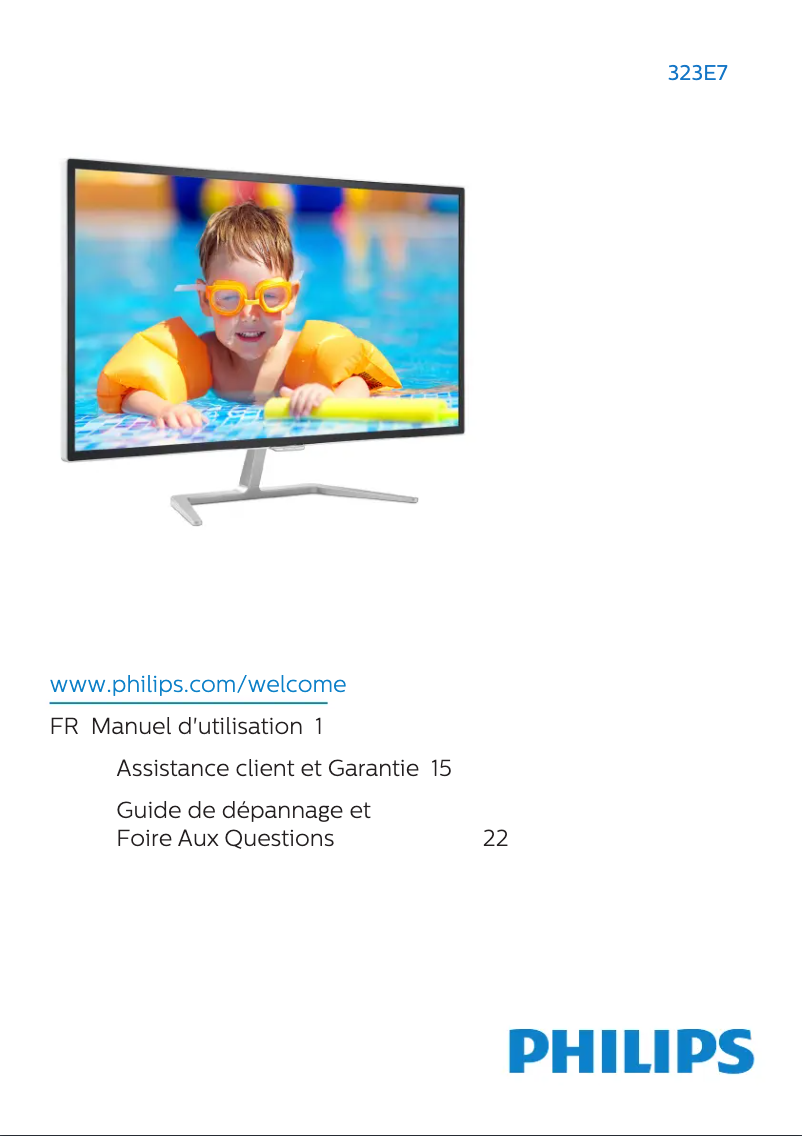 Imagen de la primera página del manual del dispositivo 323E7QDAA