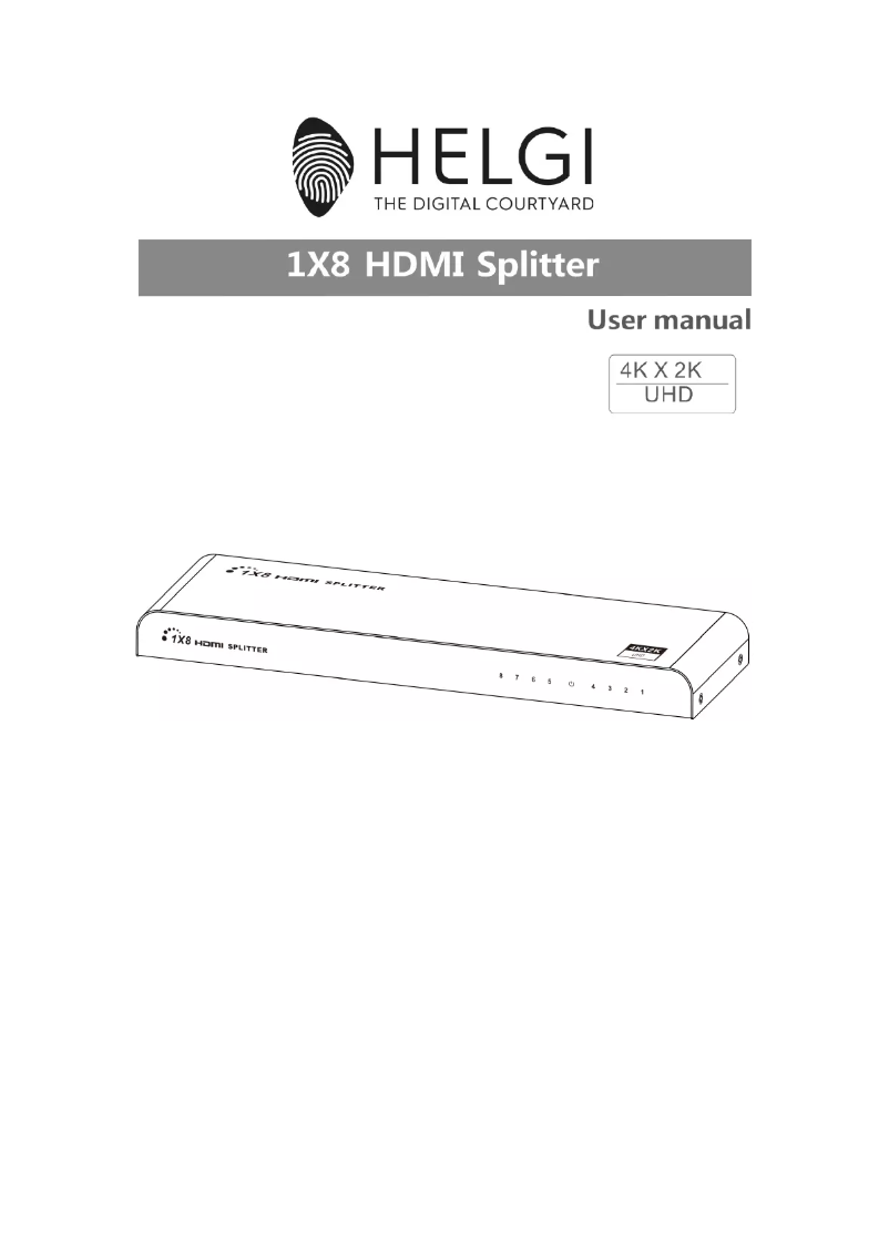 Page 1 de la notice Manuel utilisateur HELGI HLG0318-V2.0