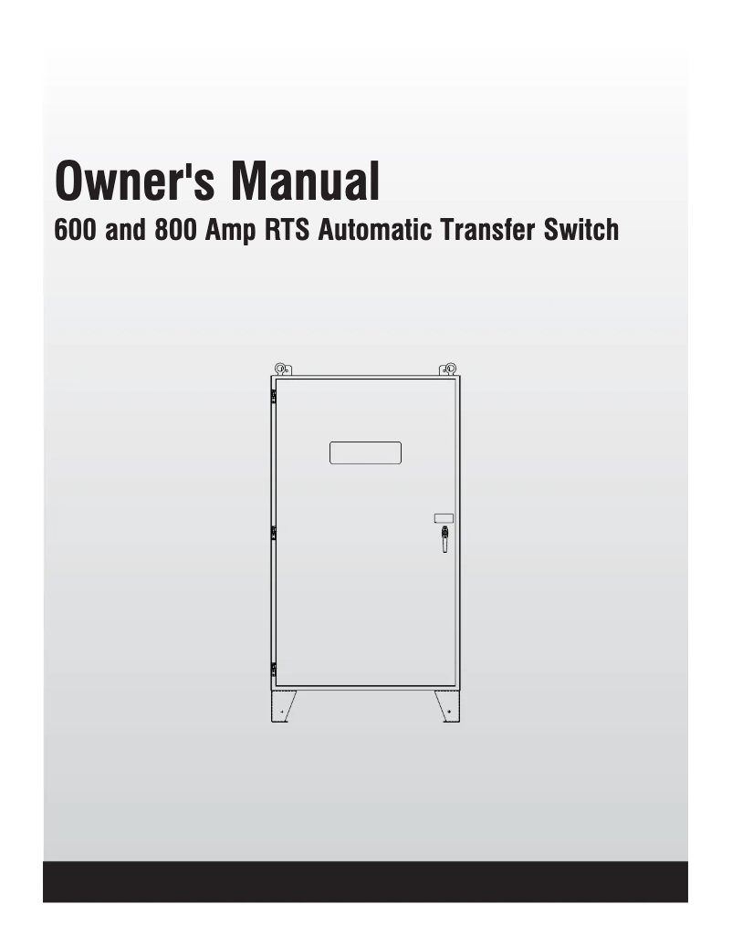 Página 1 del manual Manual de usuario Generac RTSN600G3