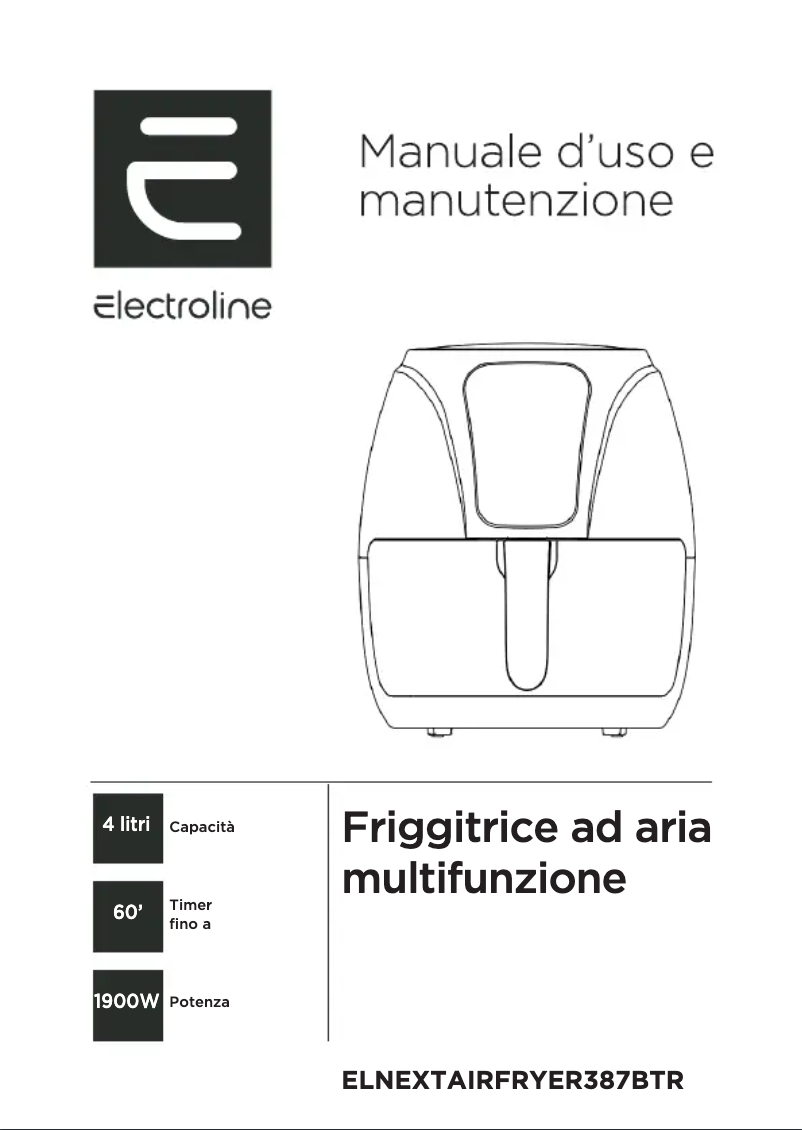 Image de la première page du manuel de l'appareil ELNEXTAIRFRYER387G
