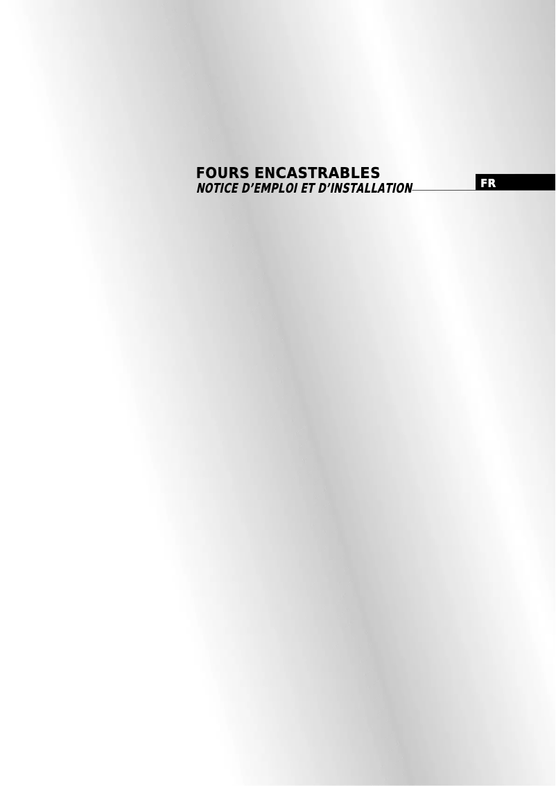 Page 1 de la notice Manuel utilisateur Candy FP 636 AL