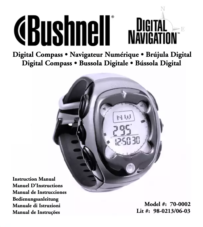 Page n°1 - Manuel utilisateur Bushnell Digital Compass 700002