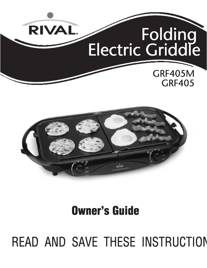 Image de la première page du manuel de l'appareil GRF405M