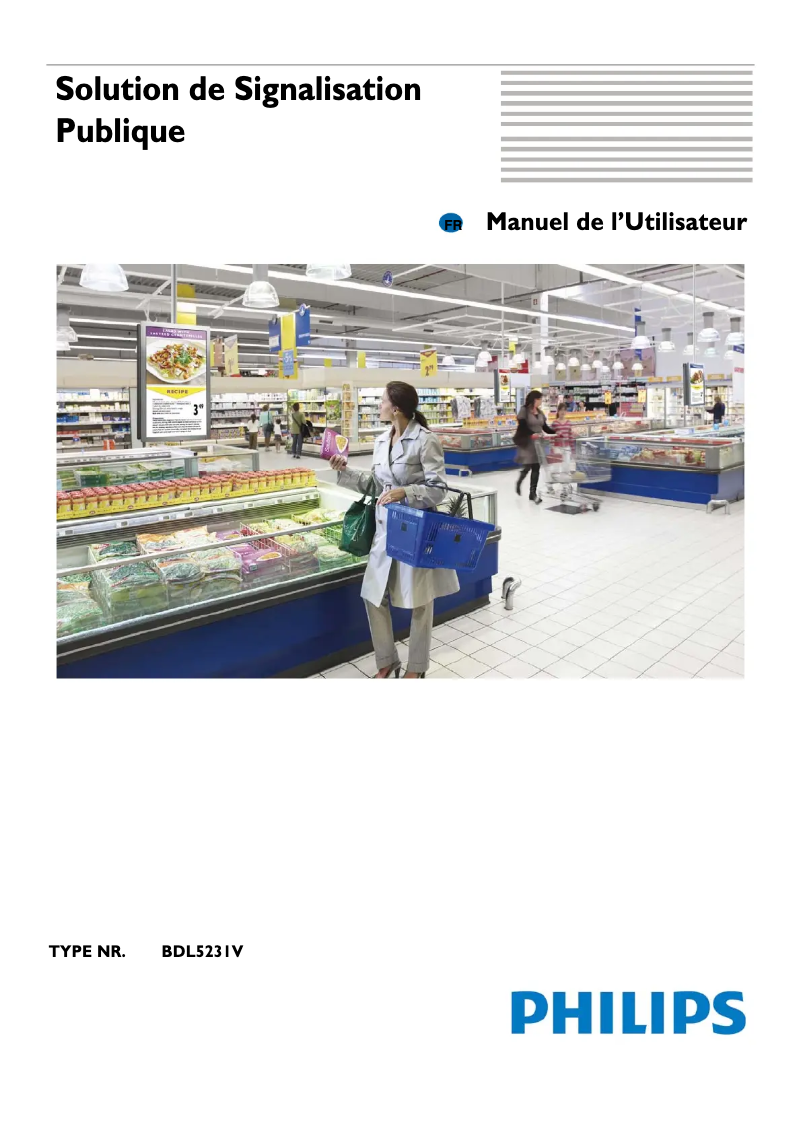 Page n°1 - Mode d'emploi Philips BDL5231V