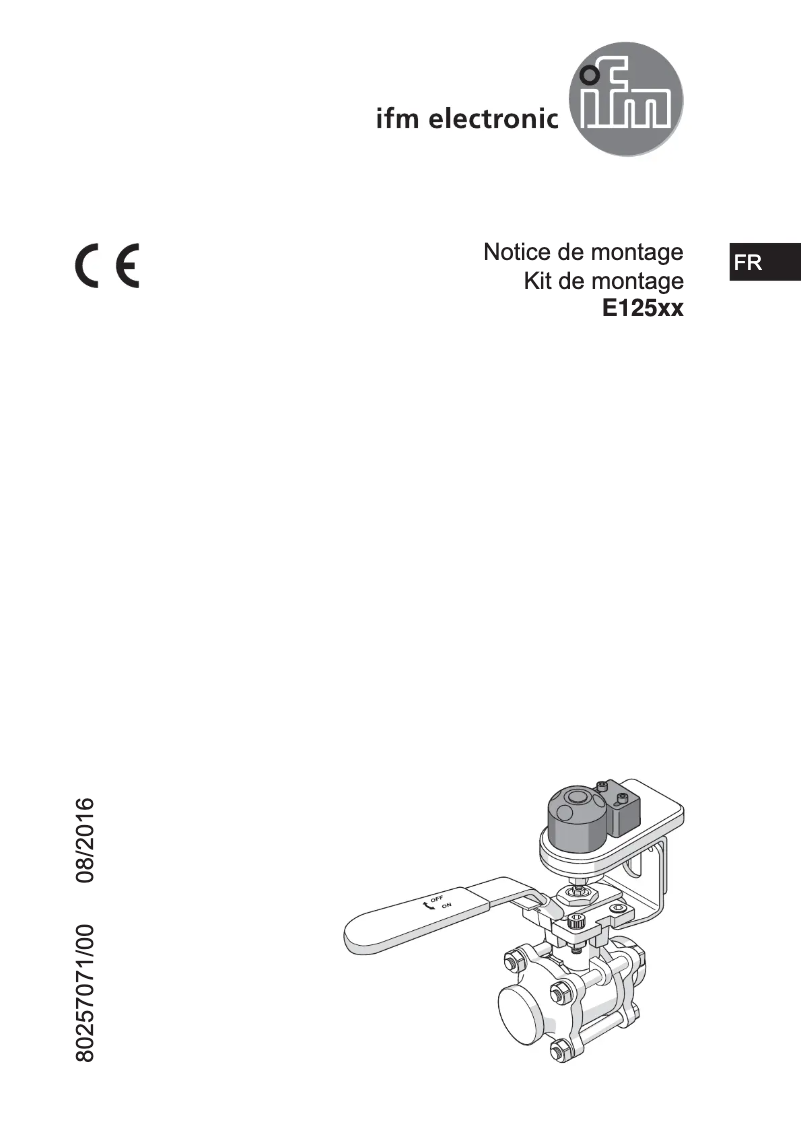 Page 1 de la notice Manuel utilisateur IFM E12590