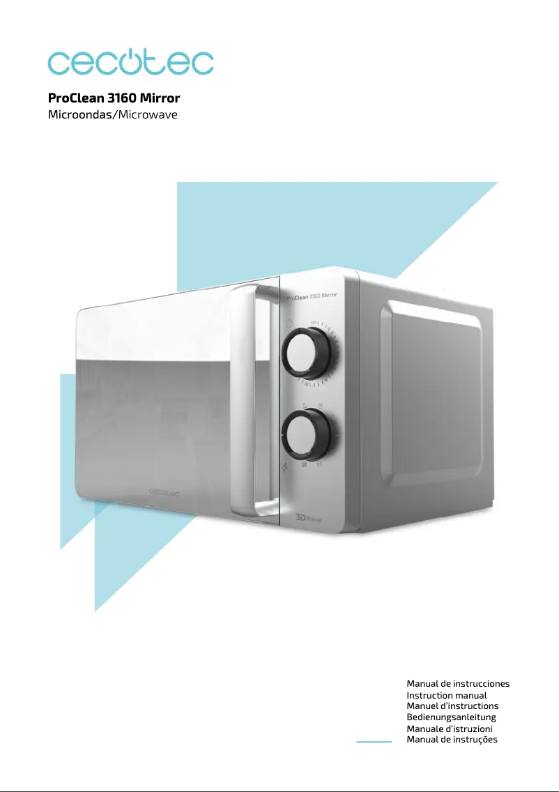 Page n°1 - Manuel utilisateur Cecotec ProClean 3160 Mirror