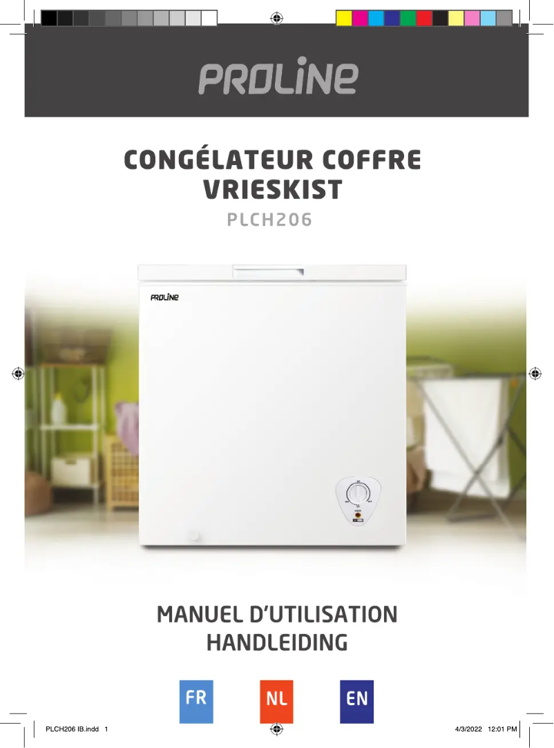 Page 1 de la notice Manuel utilisateur Proline PLCH206