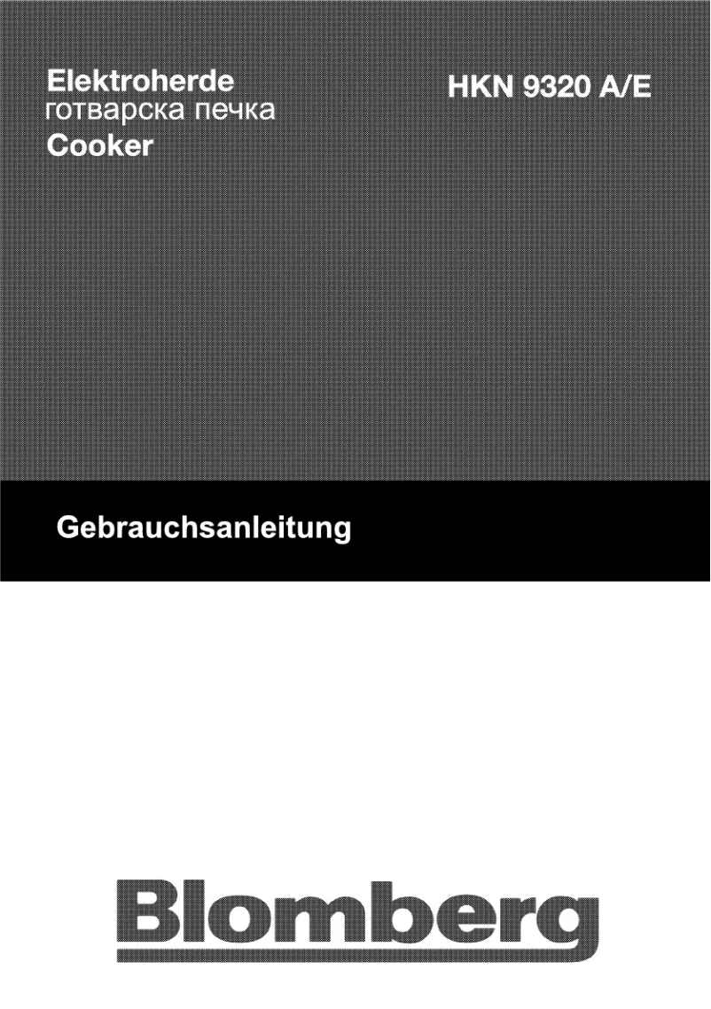 Image de la première page du manuel de l'appareil HKN 9320 A