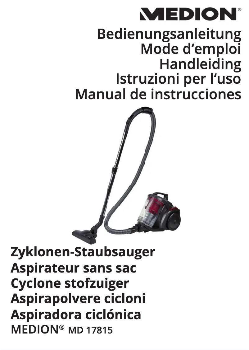 Page n°1 - Manuel utilisateur Medion MD 17815