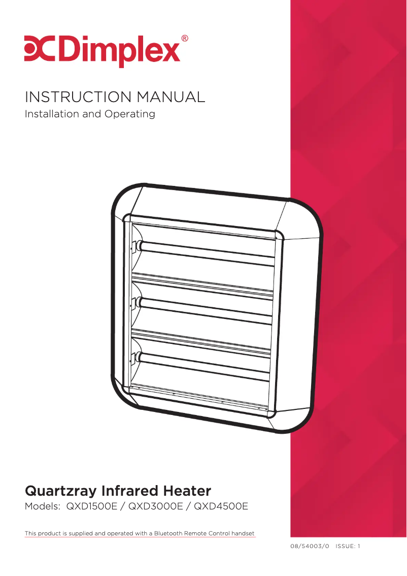 Page 1 de la notice Manuel utilisateur Dimplex QXD3000E