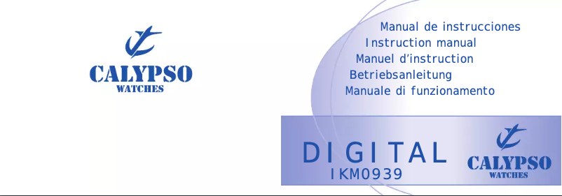 Page n°1 - Manuel utilisateur Calypso K5581