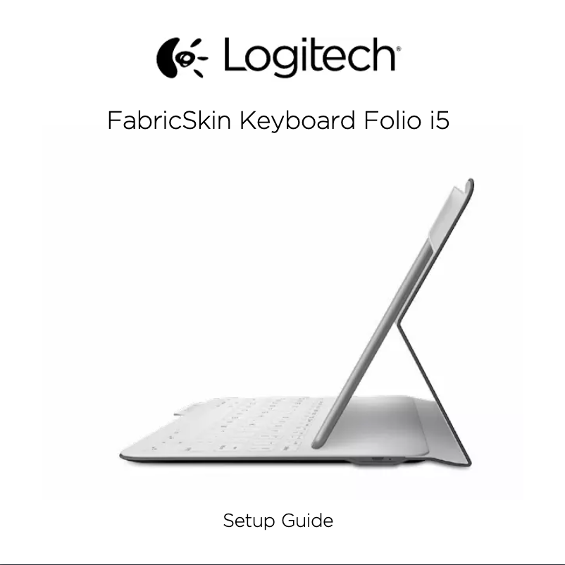 Page n°1 - Manuel utilisateur Logitech FabricSkin Keyboard Folio