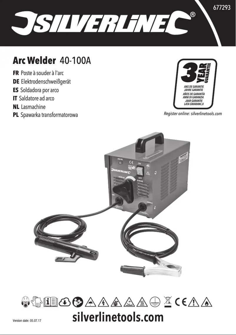 Image de la première page du manuel de l'appareil Arc Welder 40-100A