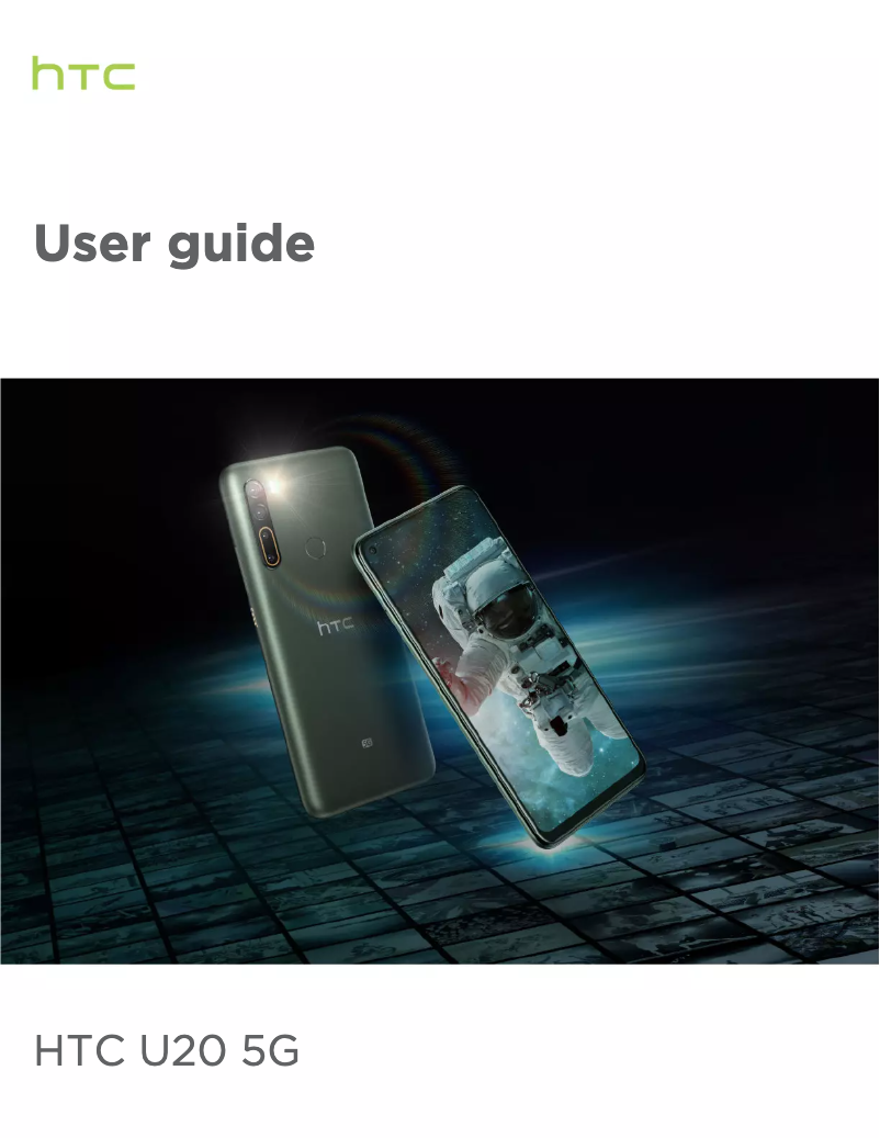 Page 1 de la notice Manuel utilisateur HTC ‎U20 5G
