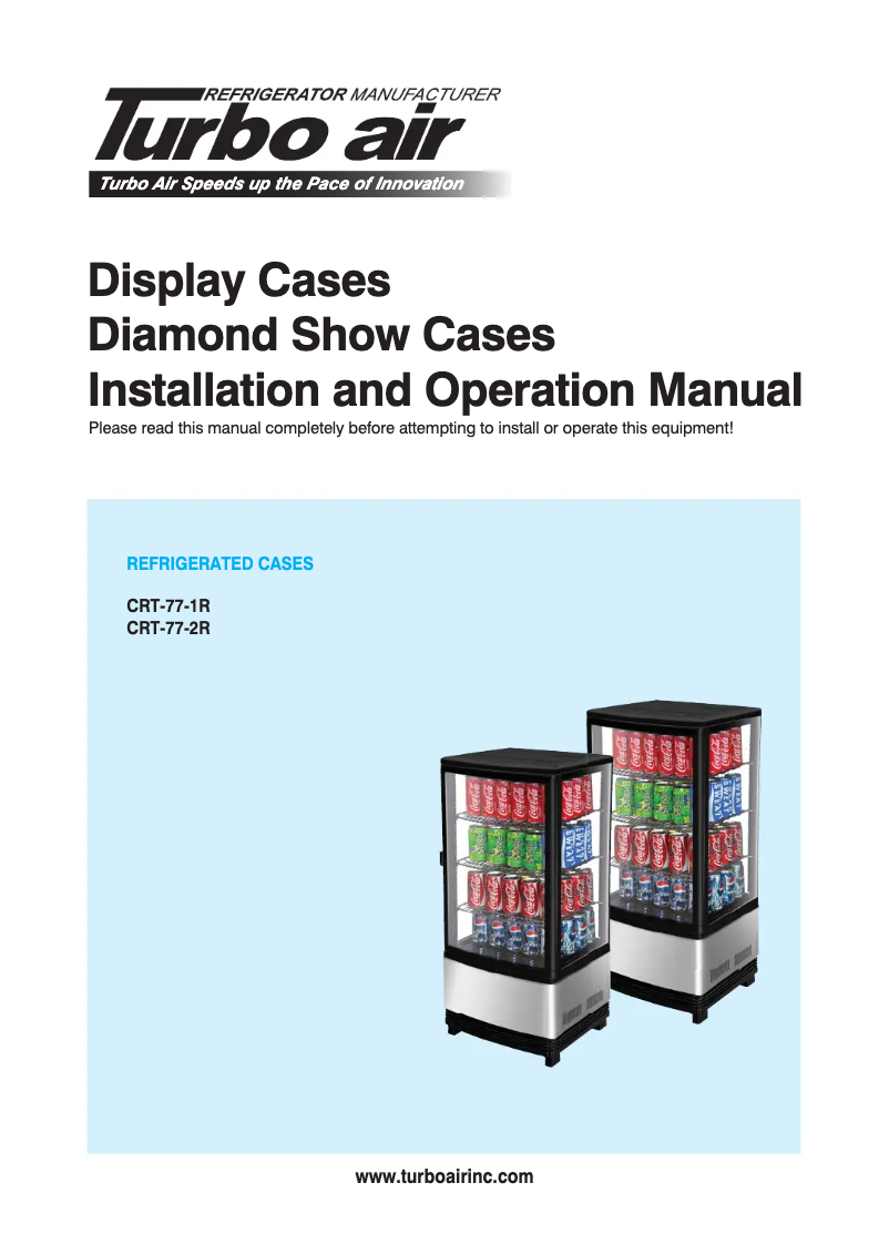 Image de la première page du manuel de l'appareil CRT-77-2R