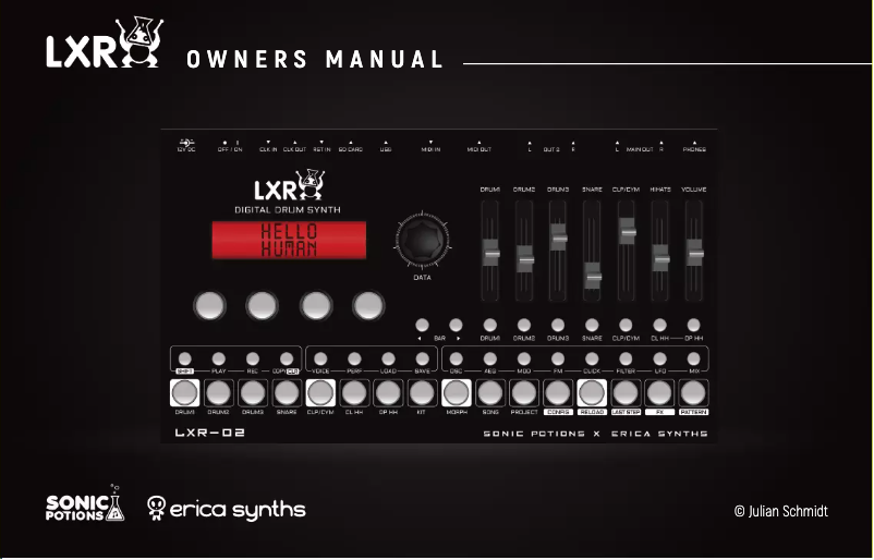 Image de la première page du manuel de l'appareil LXR-02
