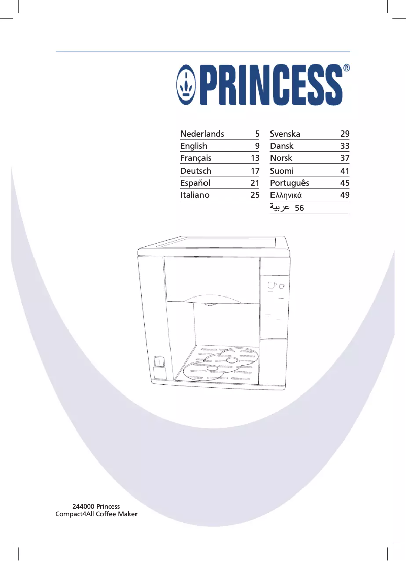 Page 1 de la notice Manuel utilisateur Princess Compact-4-All