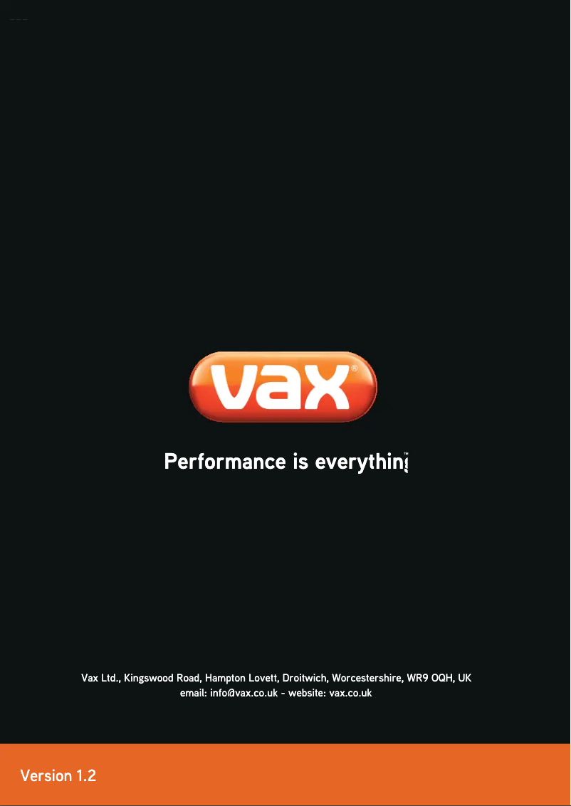 Página 1 del manual Manual de usuario Vax S2S