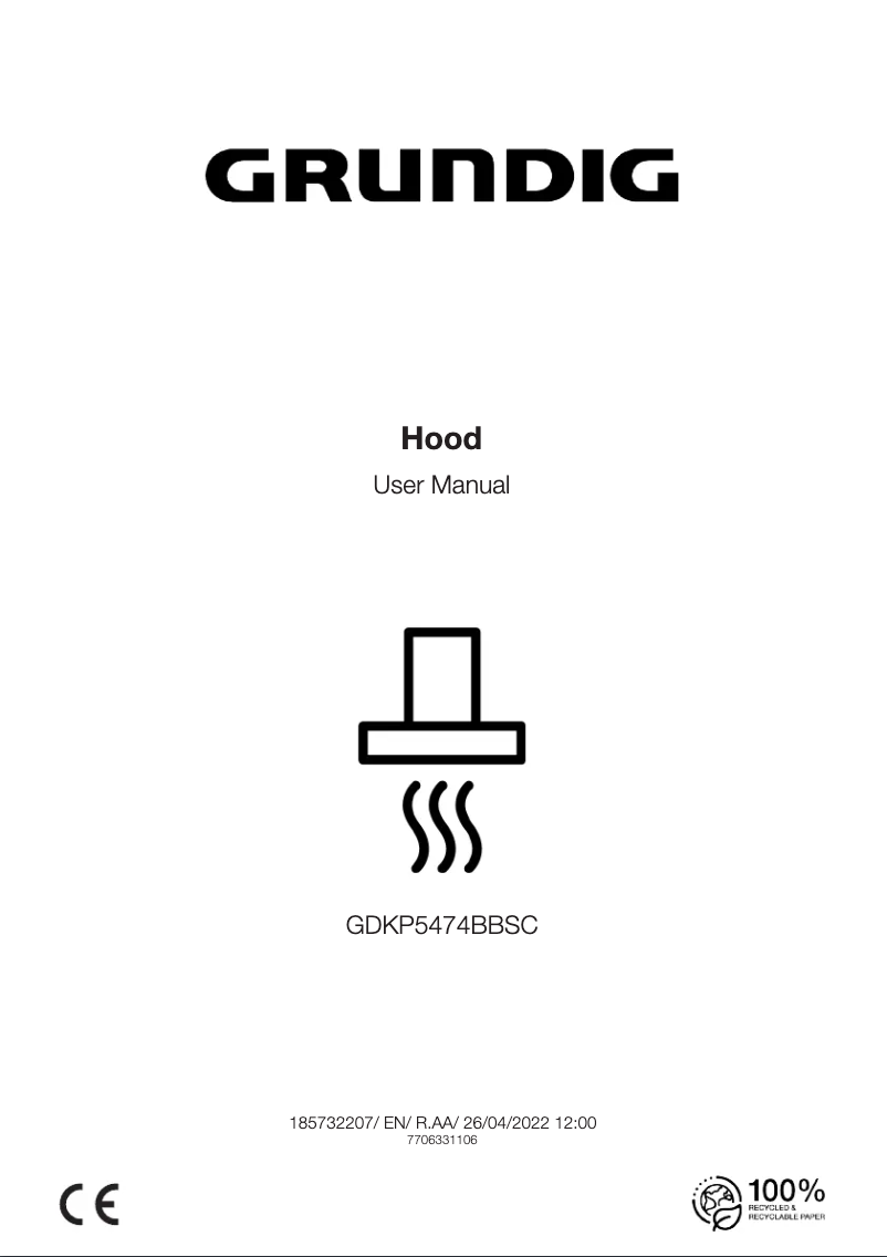 Page 1 of the manual User Manual Grundig GDKP5474BBSC