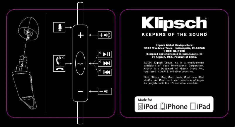 Page 1 de la notice Mode d'emploi Klipsch R6i
