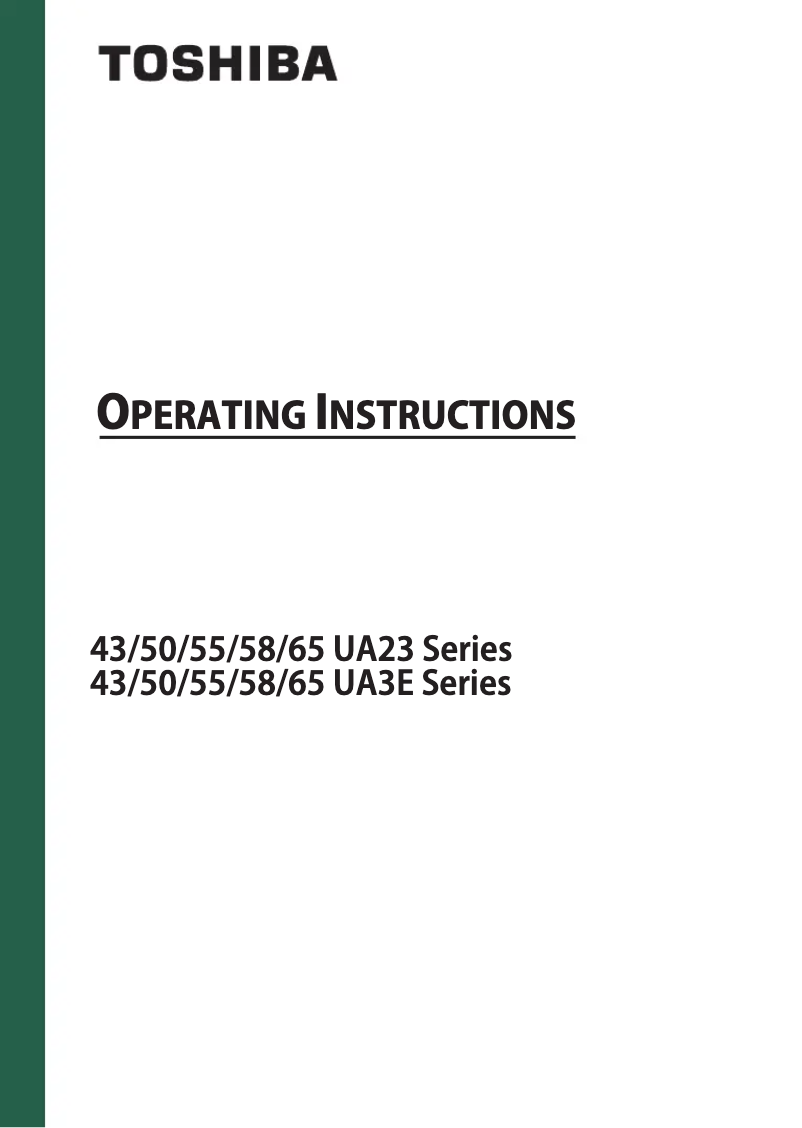 Page n°1 - Manuel utilisateur Toshiba 43QA2F63DG