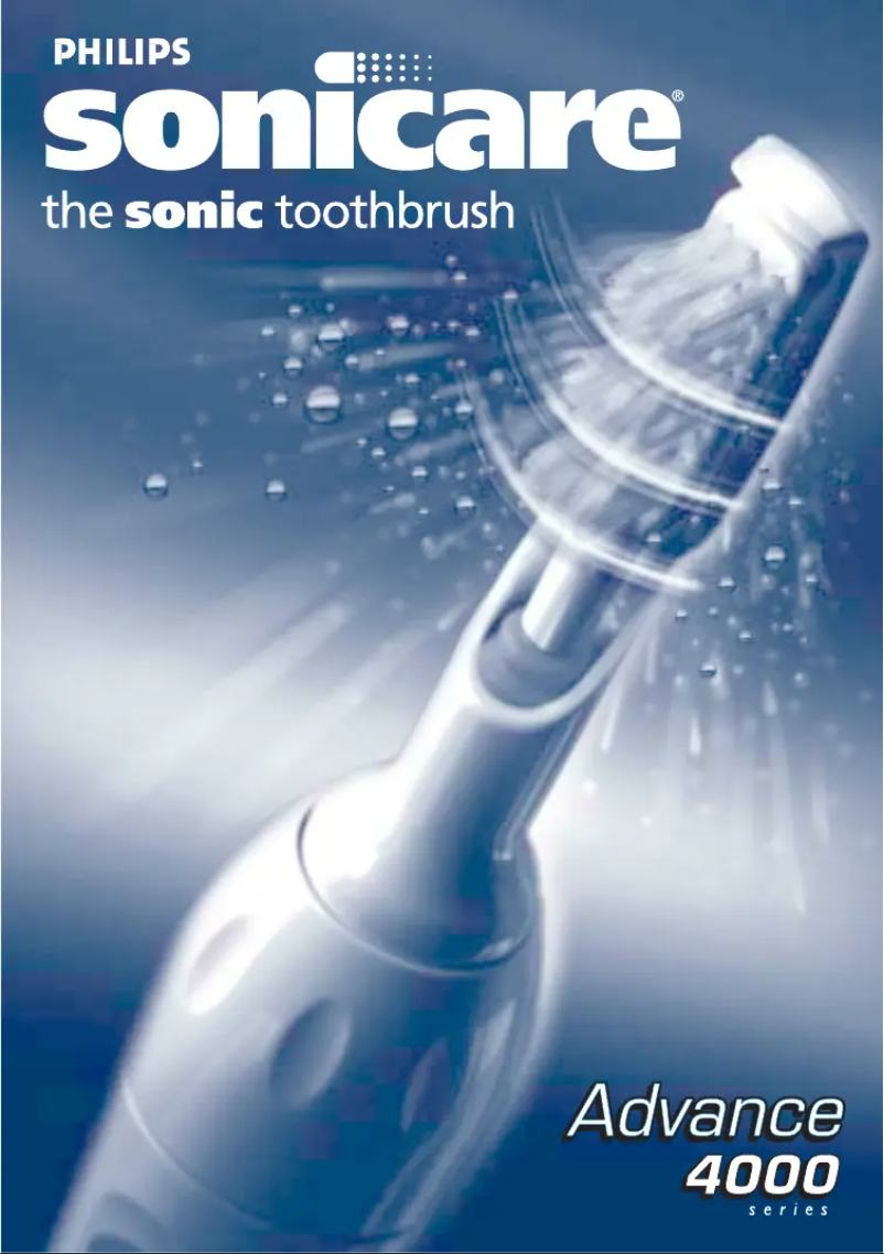 Page n°1 - Manuel utilisateur Philips Sonicare Advance HX4472