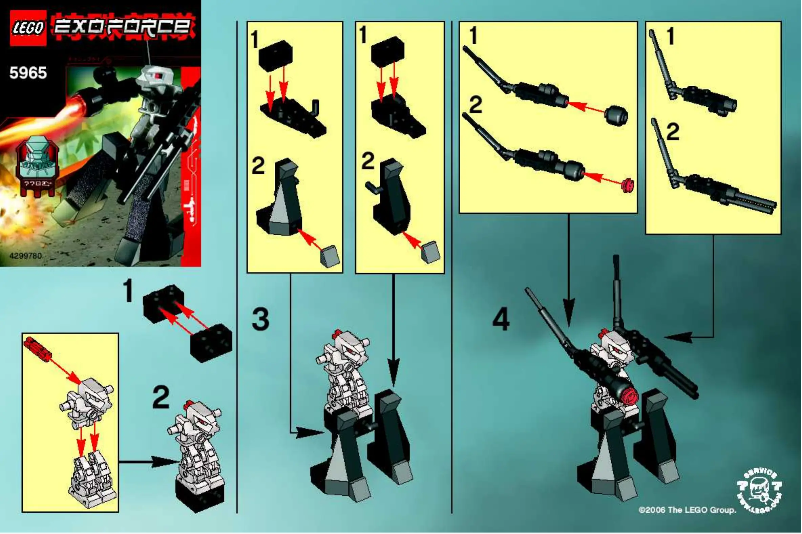 Page 1 de la notice Manuel utilisateur Lego SIlver Bad Guy