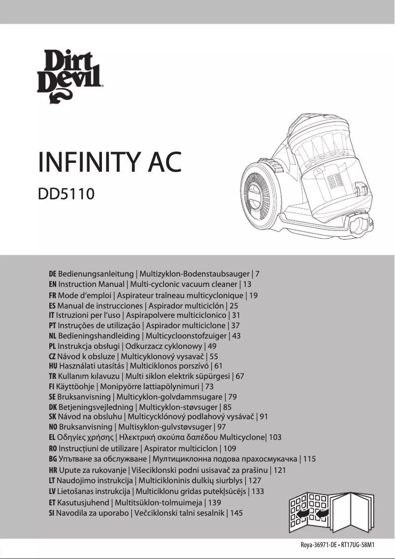 Image de la première page du manuel de l'appareil Infinity AC Parquet