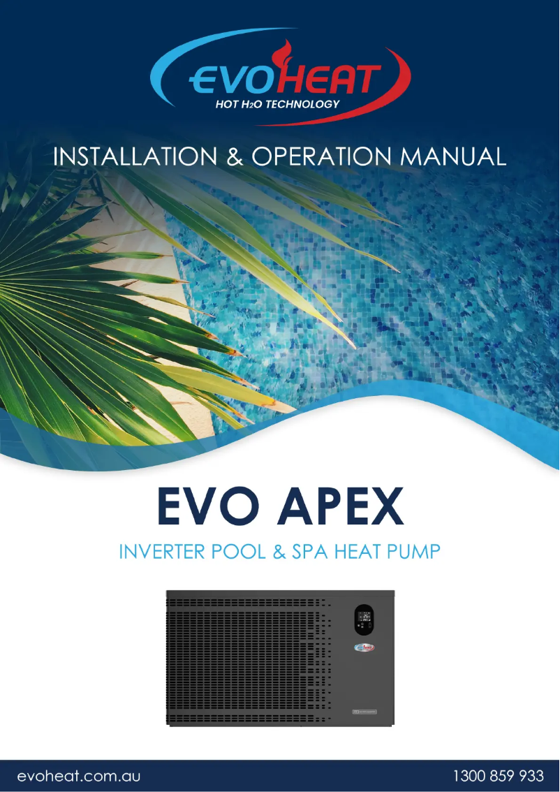 Page n°1 - Manuel utilisateur EvoHeat Apex 18