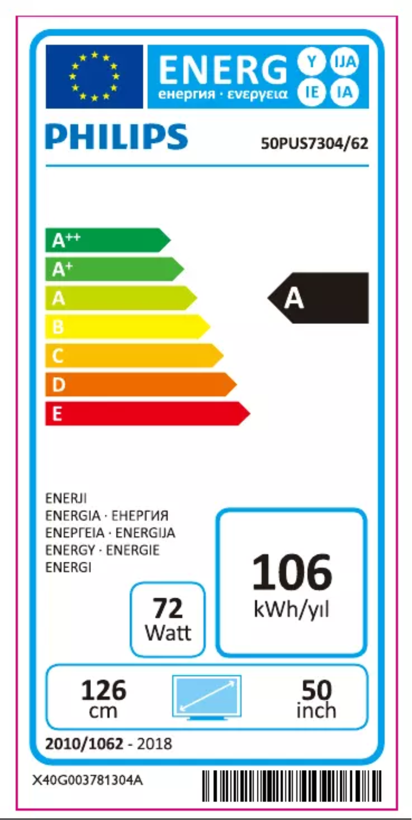Image de la première page du manuel de l'appareil 50PUS7304