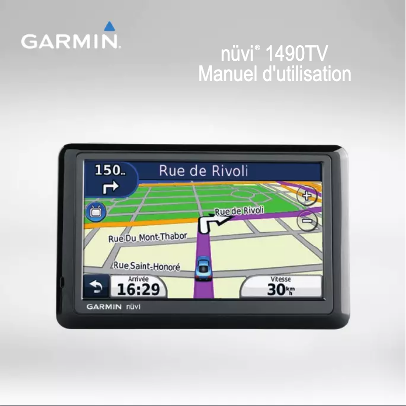 Page n°1 - Manuel utilisateur Garmin nuvi 1490TV
