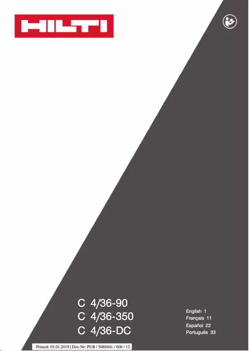 Page n°1 - Manuel utilisateur Hilti SCO 6-A22