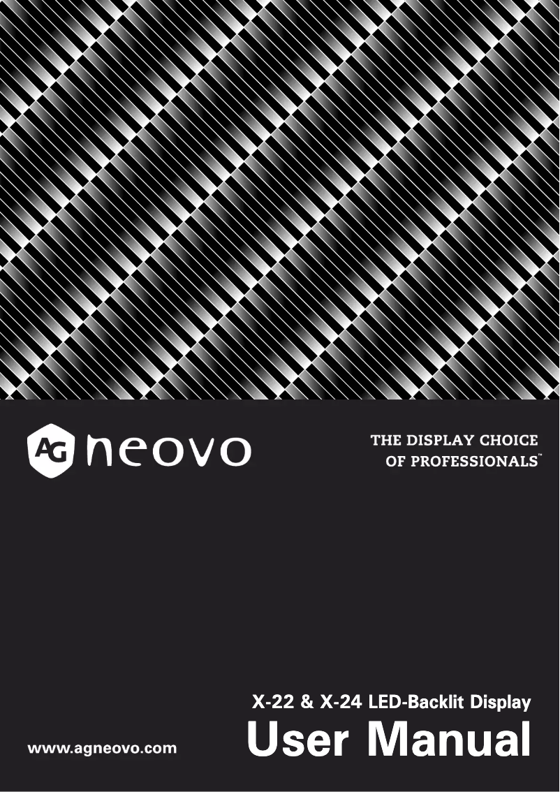 Página 1 del manual Manual de usuario AG Neovo X24
