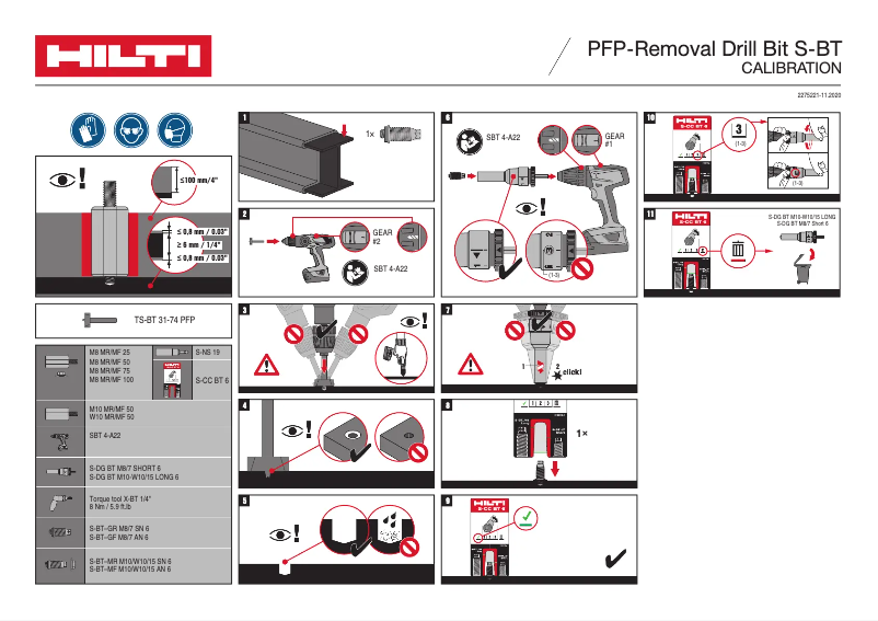 Página 1 del manual Manual de usuario Hilti TS-BT 31-74 PFP