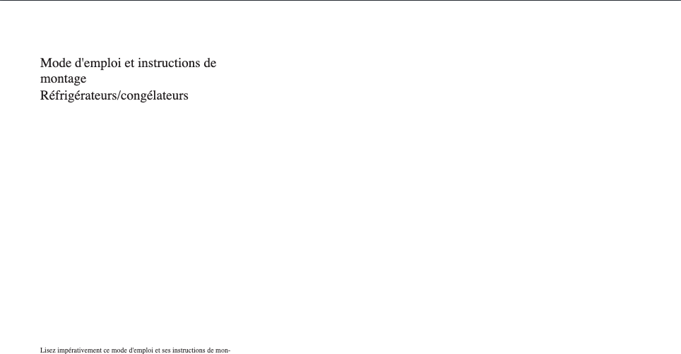 Image de la première page du manuel de l'appareil K 35282 IDF