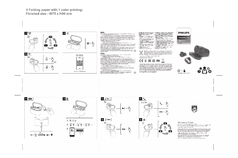 Page n°1 - Guide de démarrage rapide Philips TAT6908