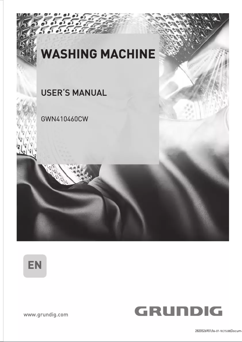Page n°1 - Manuel utilisateur Grundig GWN410460CW