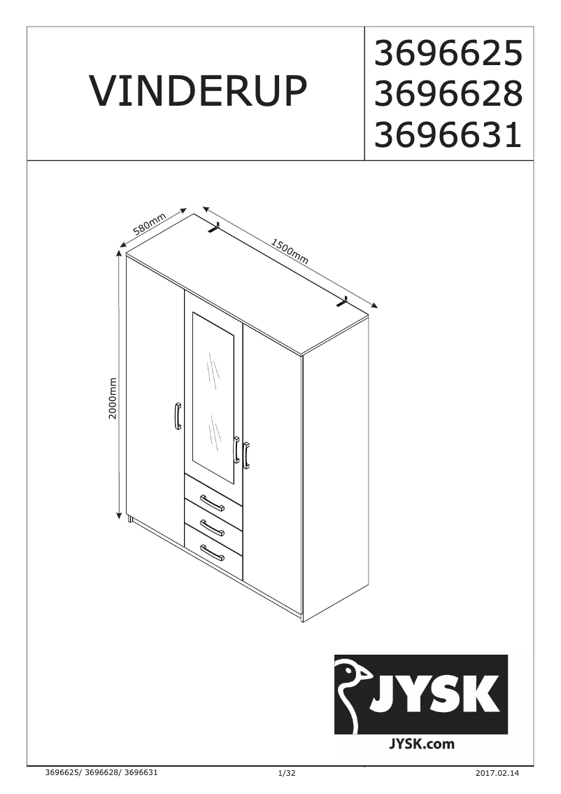 Image de la première page du manuel de l'appareil Vinderup