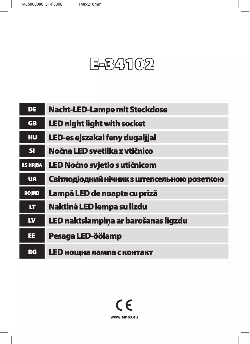 Imagen de la primera página del manual del dispositivo P3308
