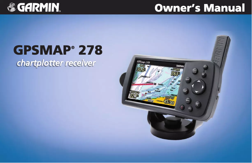 Image de la première page du manuel de l'appareil GPSMAP 278