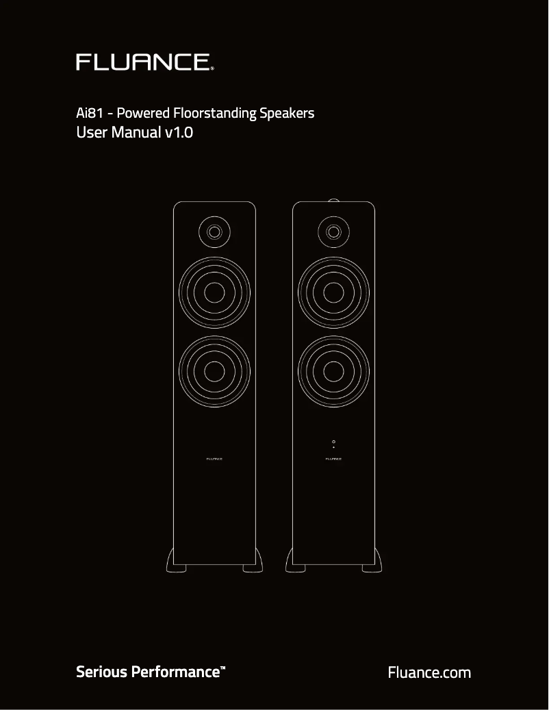 Page 1 de la notice Manuel utilisateur Fluance Ai81