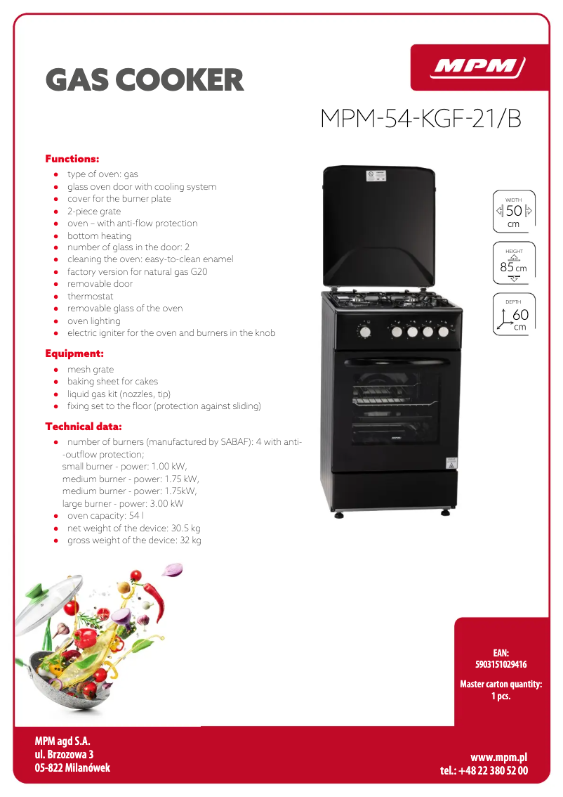 Image de la première page du manuel de l'appareil MPM-54-KGF-21