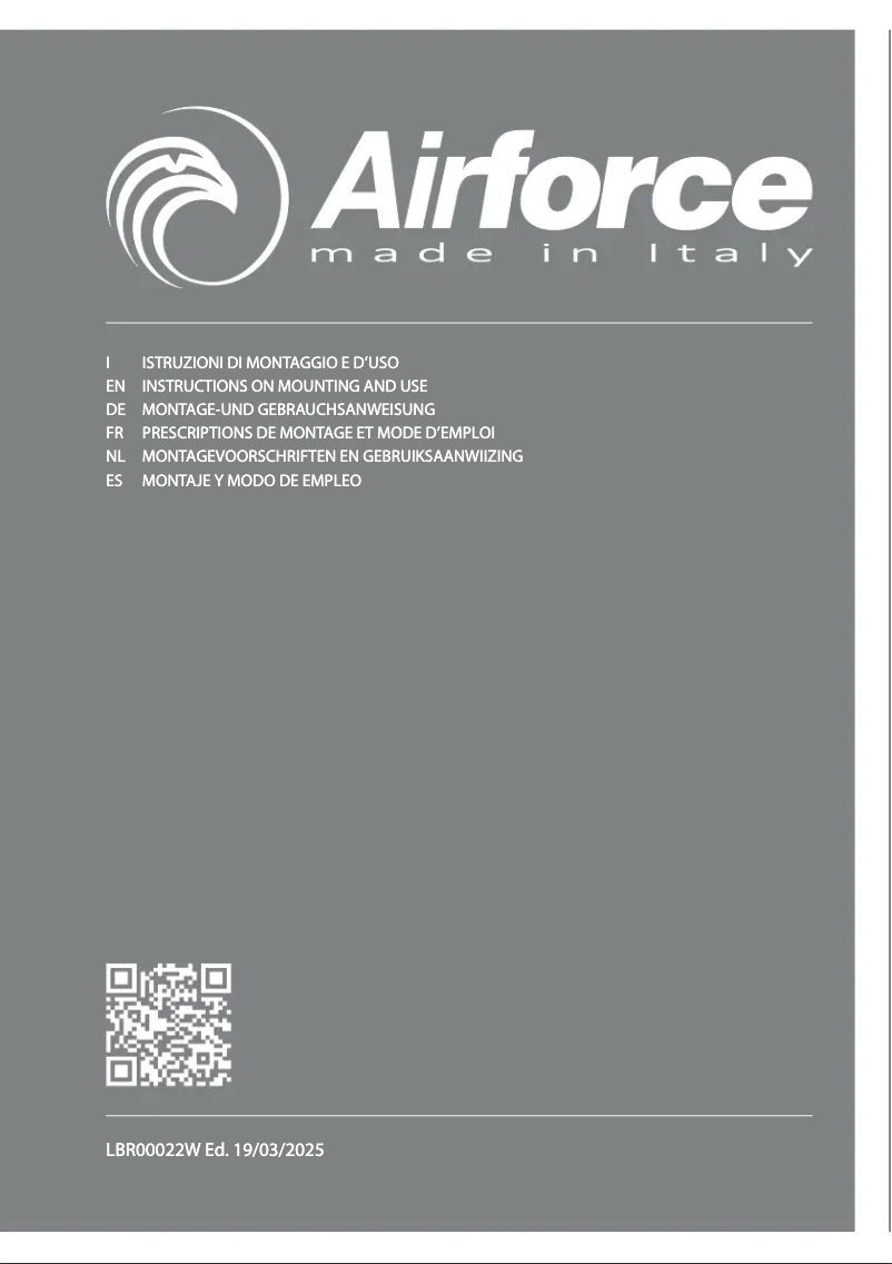 Page 1 de la notice Manuel utilisateur Airforce Modulo POP