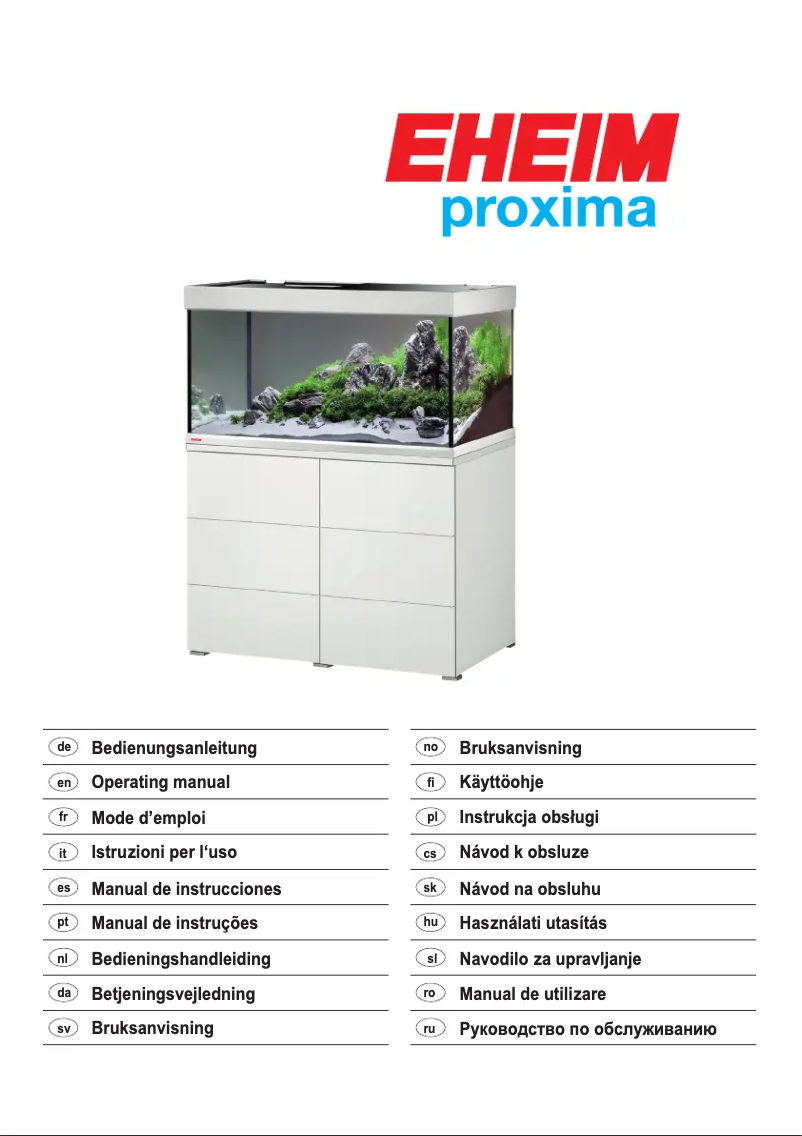 Page n°1 - Manuel utilisateur Eheim proximaTEC 175