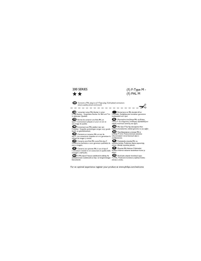 Page n°1 - Mode d'emploi Philips SWV4155S