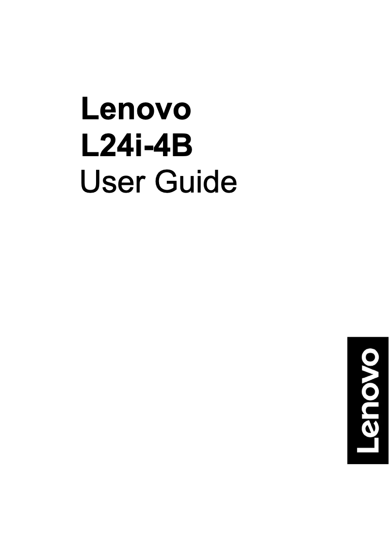 Página 1 del manual Manual de usuario Lenovo L24i-4B