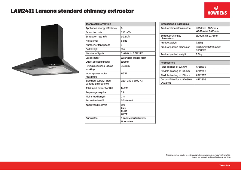 Image de la première page du manuel de l'appareil LAM2411