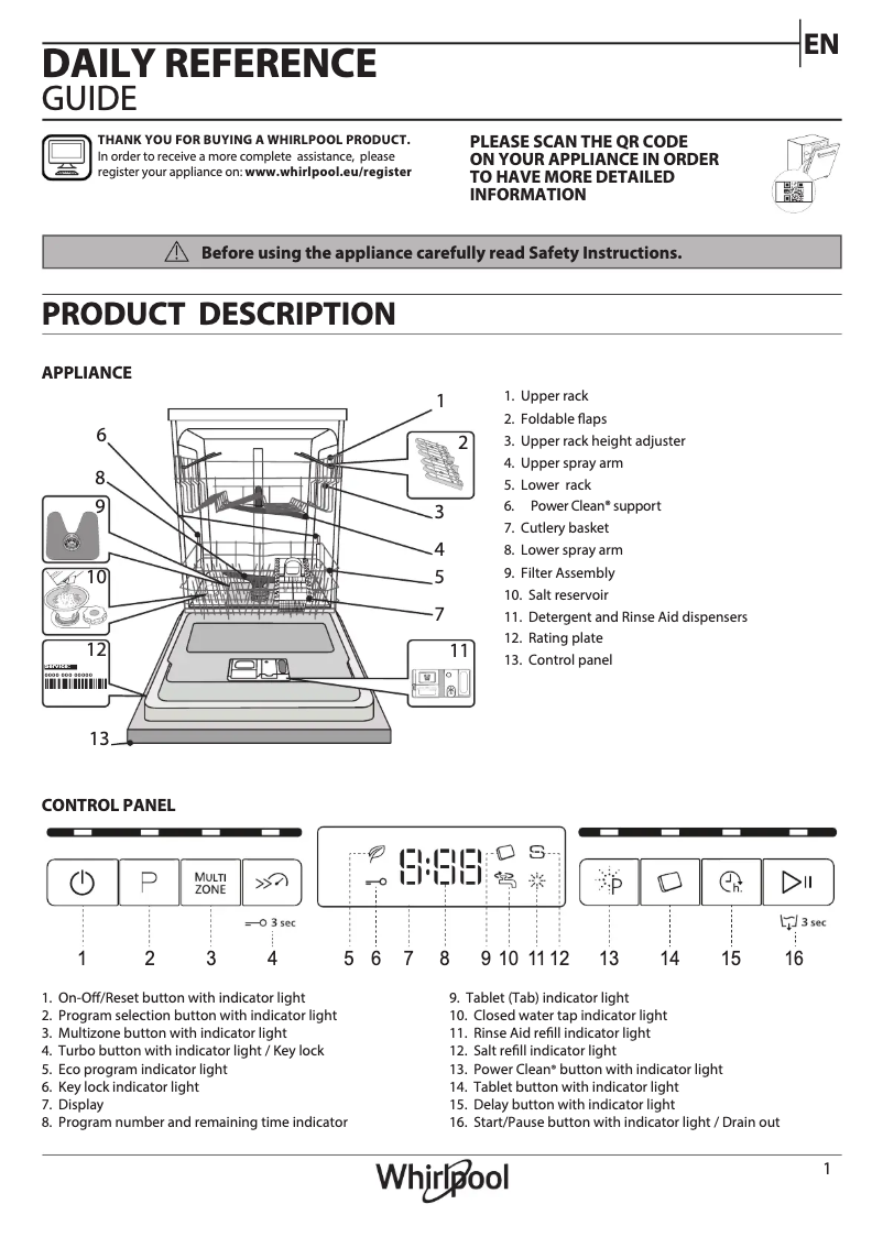 Image de la première page du manuel de l'appareil WFO 3T242 P
