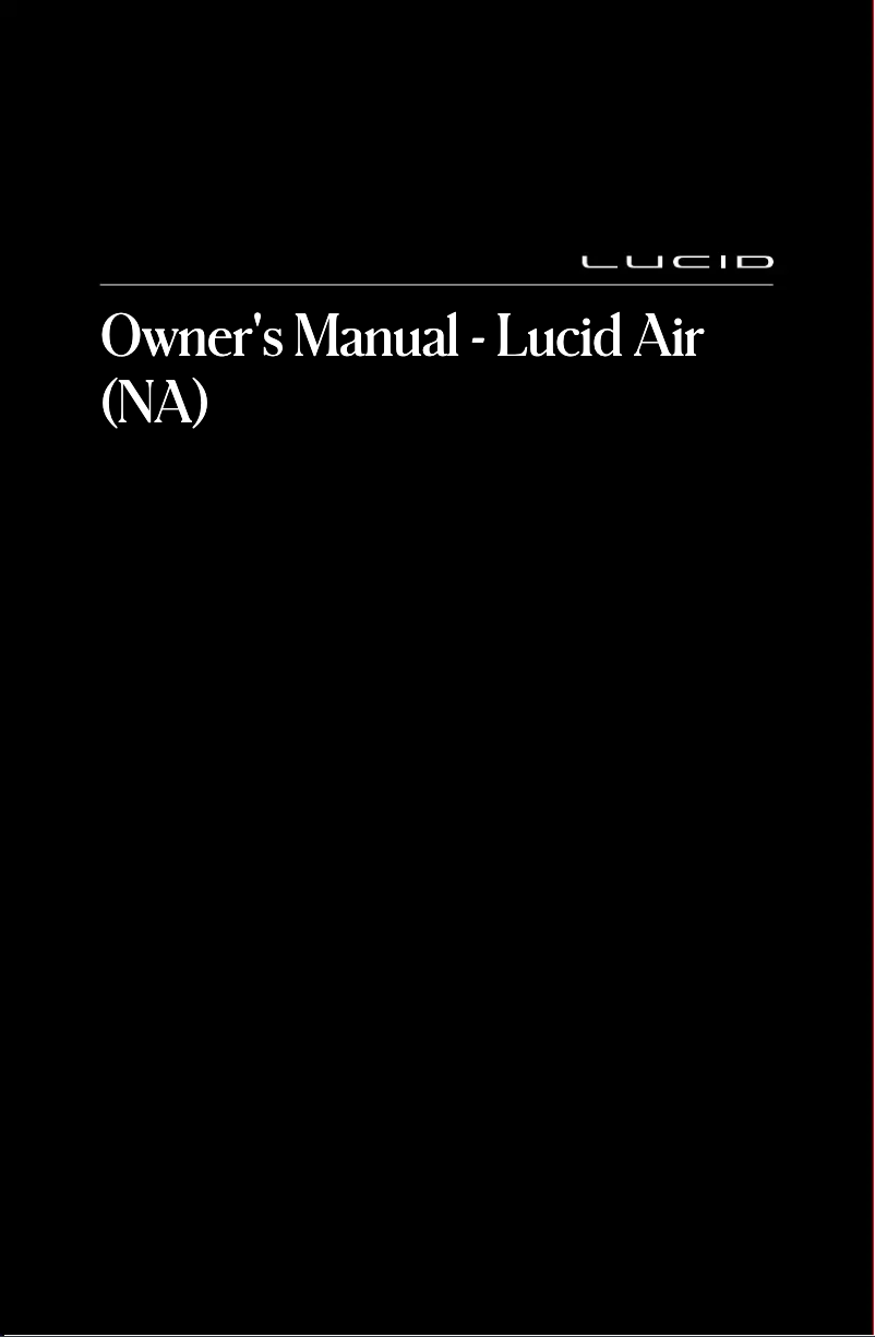 Página 1 del manual Manual de usuario Lucid Air (2022)
