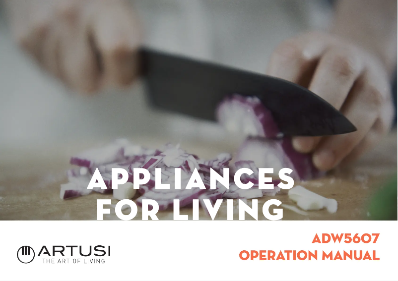 Page 1 de la notice Manuel utilisateur Artusi ADW5607X